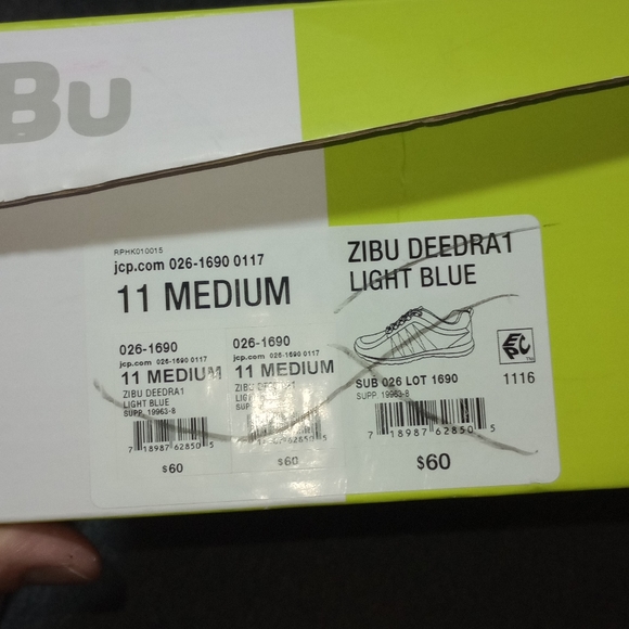 NWT ZiBu Deedra 1 Shoes Womens Sz 11 M Blue Athletic Sneakers Lace Up Running * - Picture 12 of 16